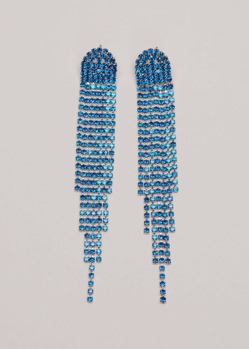 Phase Eight Graduated Stone Drop Jewellery Blue USA | 8079163-VO